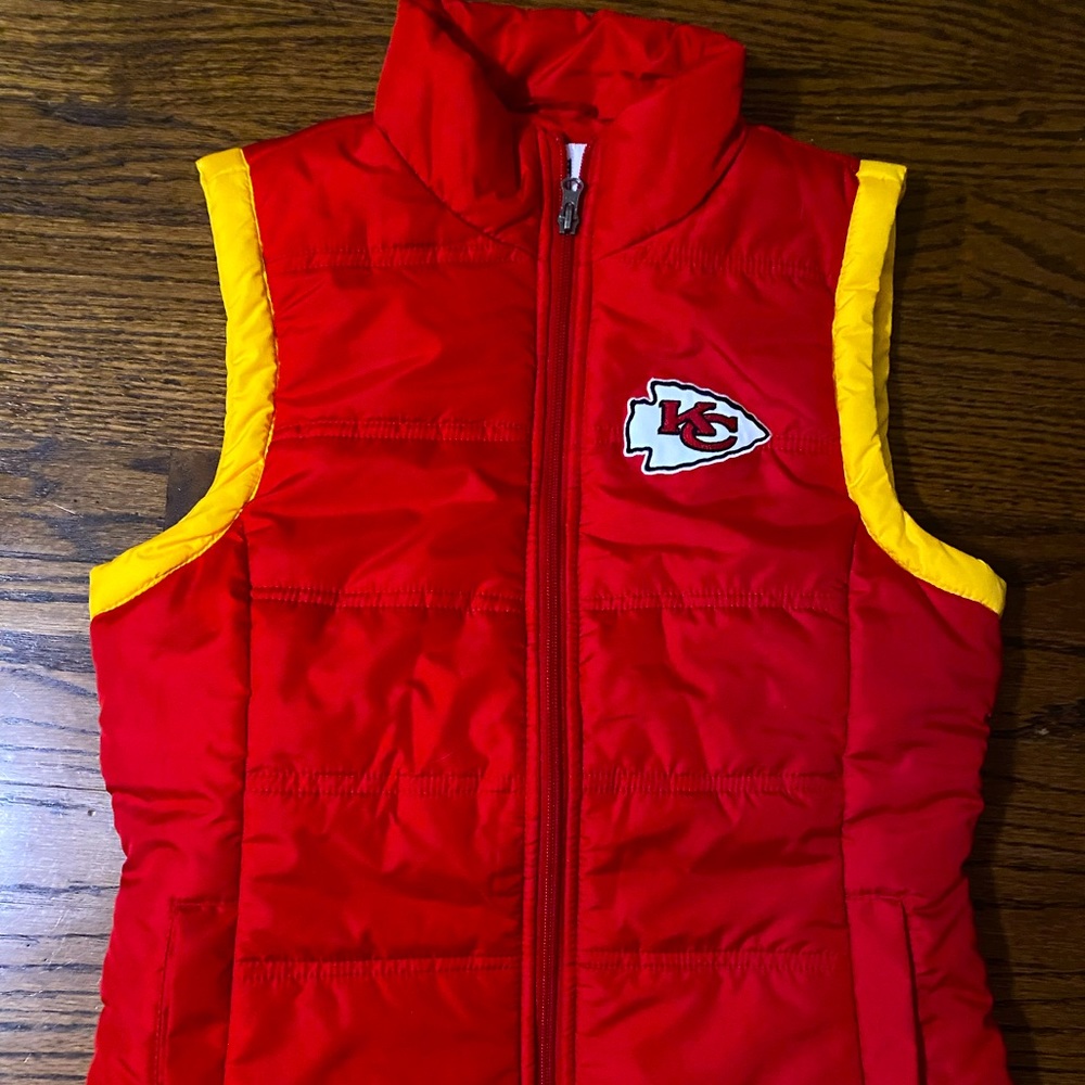 NWT Kansas City Chiefs vest, official NFL Team apparel, women’s Small